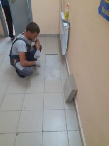 Укладка напольной плитки ул. Высотная 10
